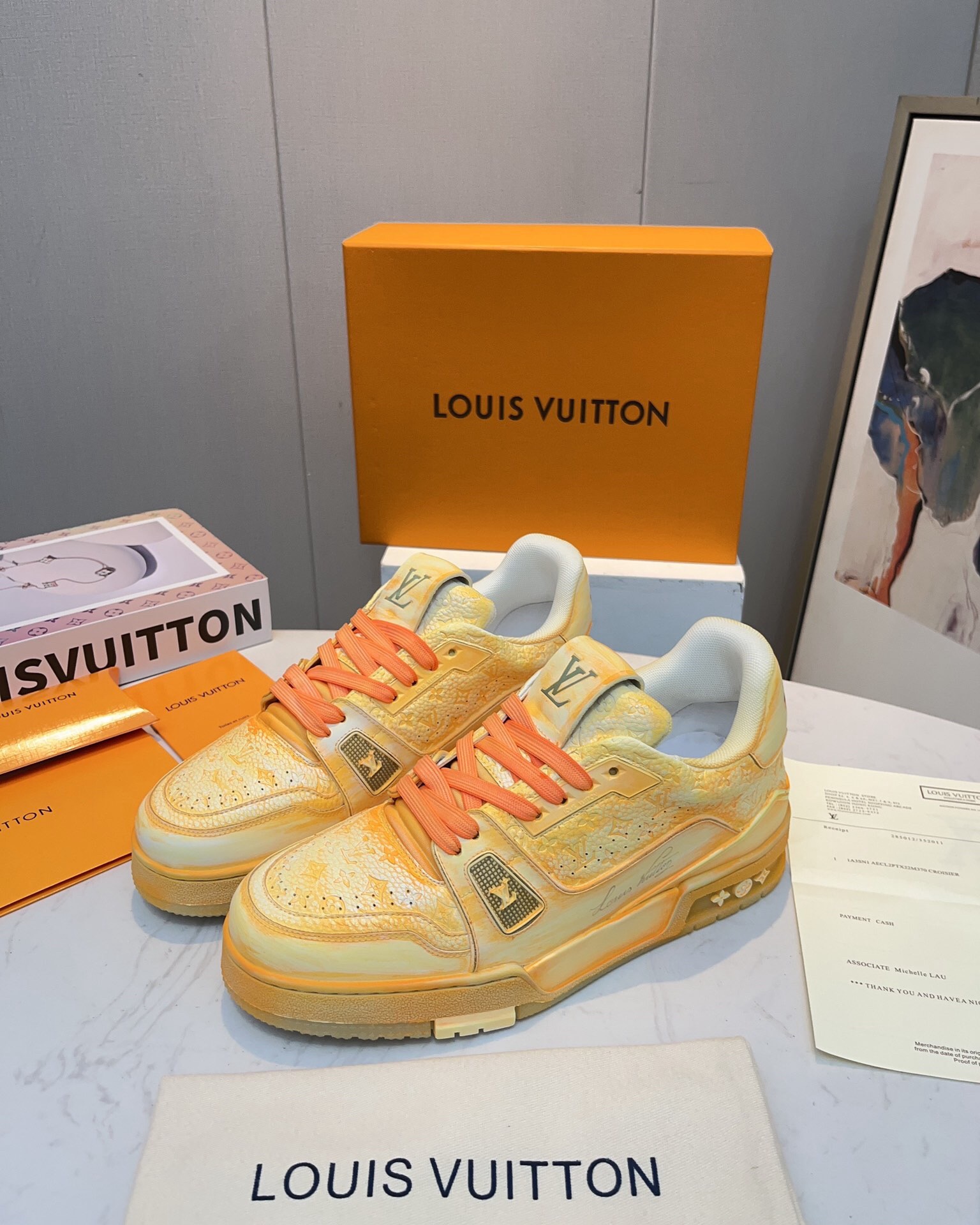 Men Women L*ouis V*uitton Top Sneaker L*V Trainer size 35-46