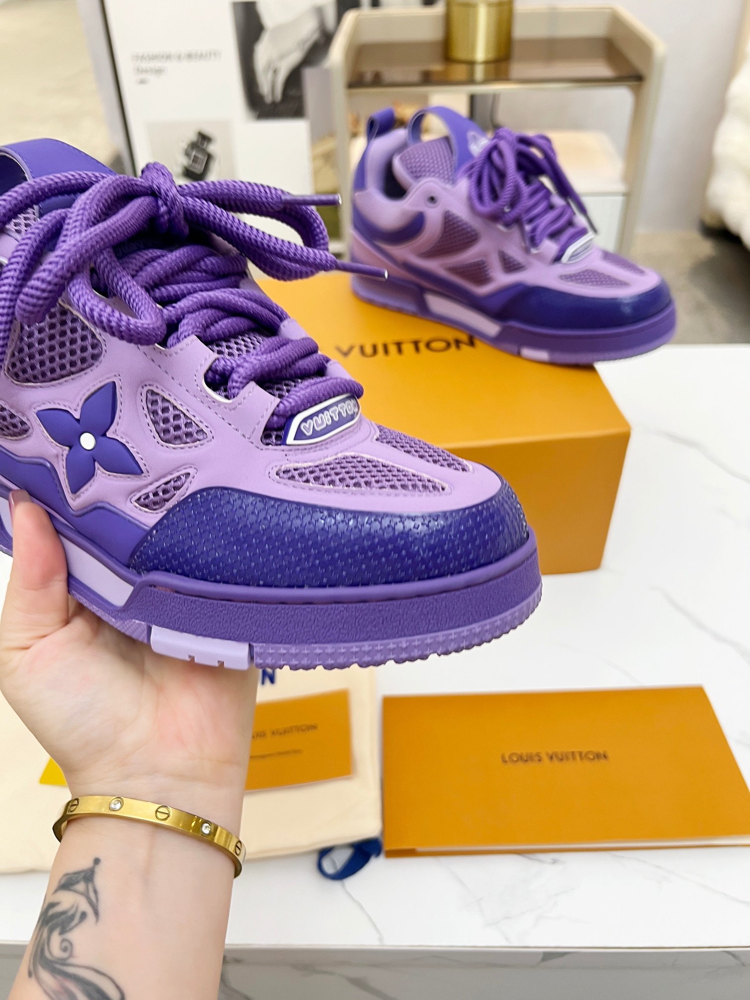 Men Women L*ouis V*uitton Top Sneaker L*V Trainer size 35-46