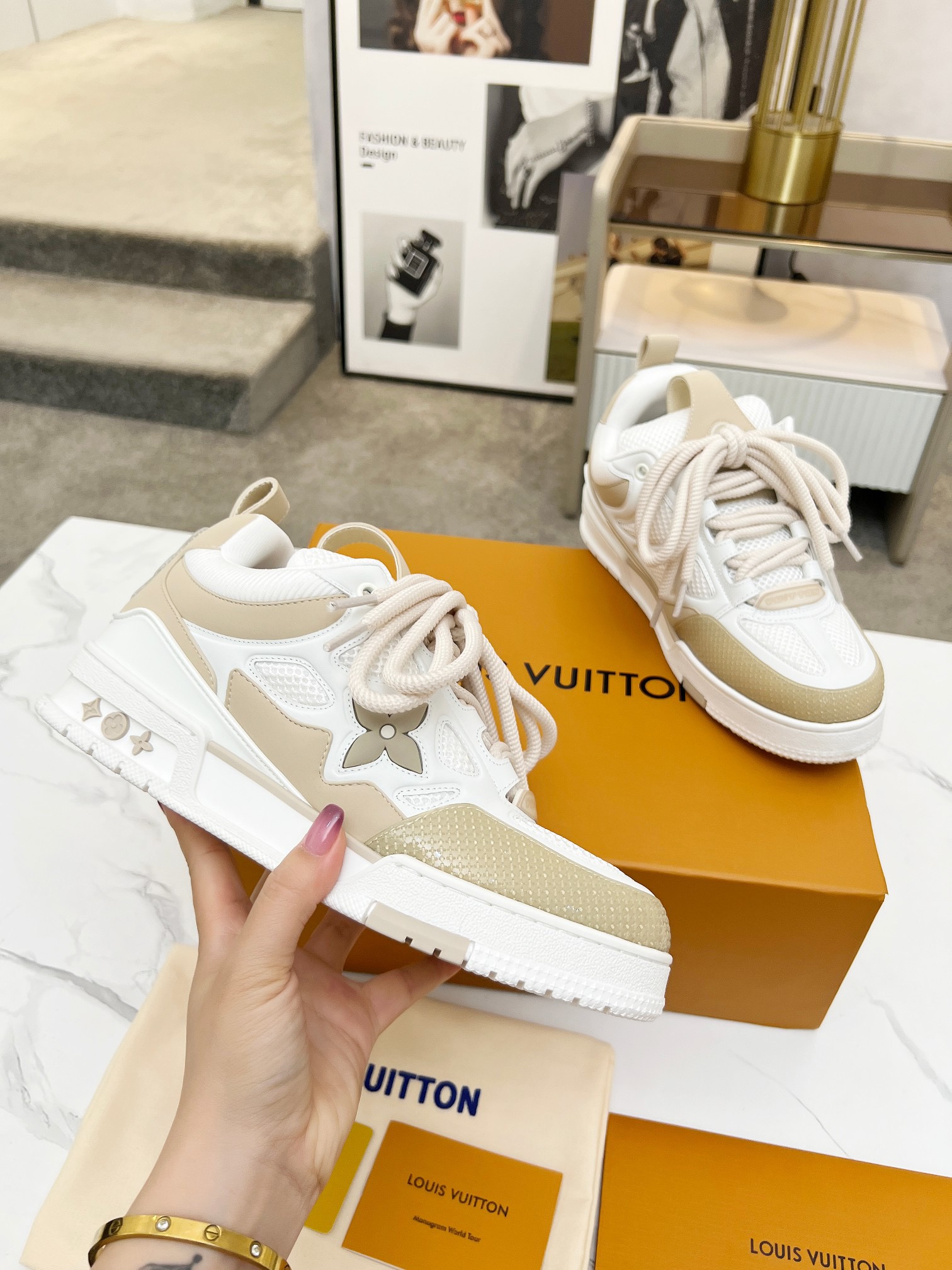 Men Women L*ouis V*uitton Top Sneaker L*V Trainer size 35-46