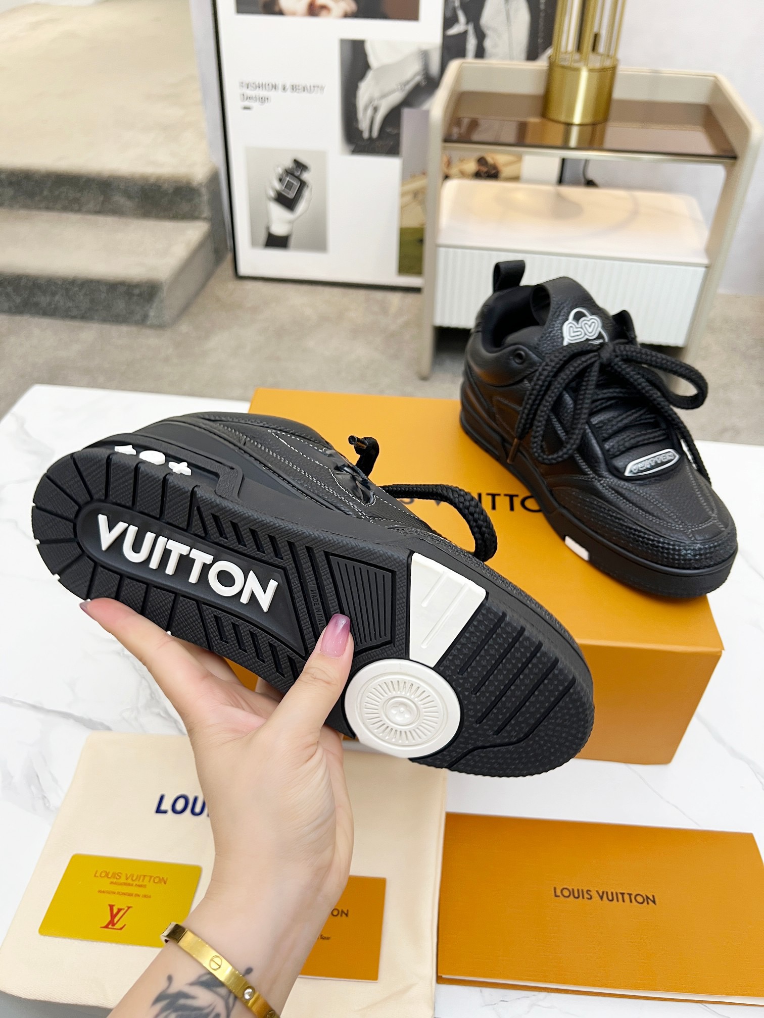 Men Women L*ouis V*uitton Top Sneaker L*V Trainer size 35-46