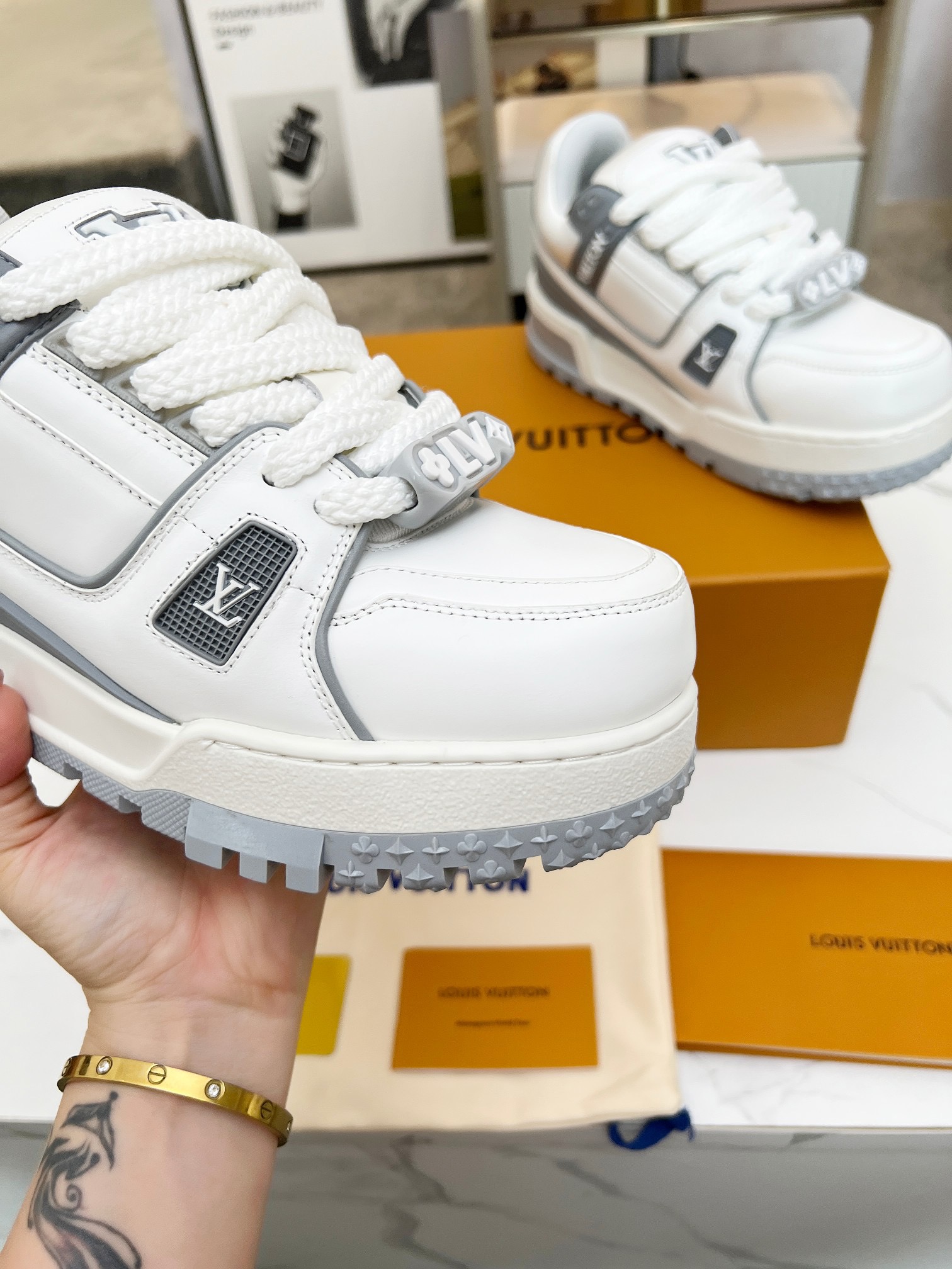 Men Women L*ouis V*uitton Top Sneaker L*V Trainer size 35-46