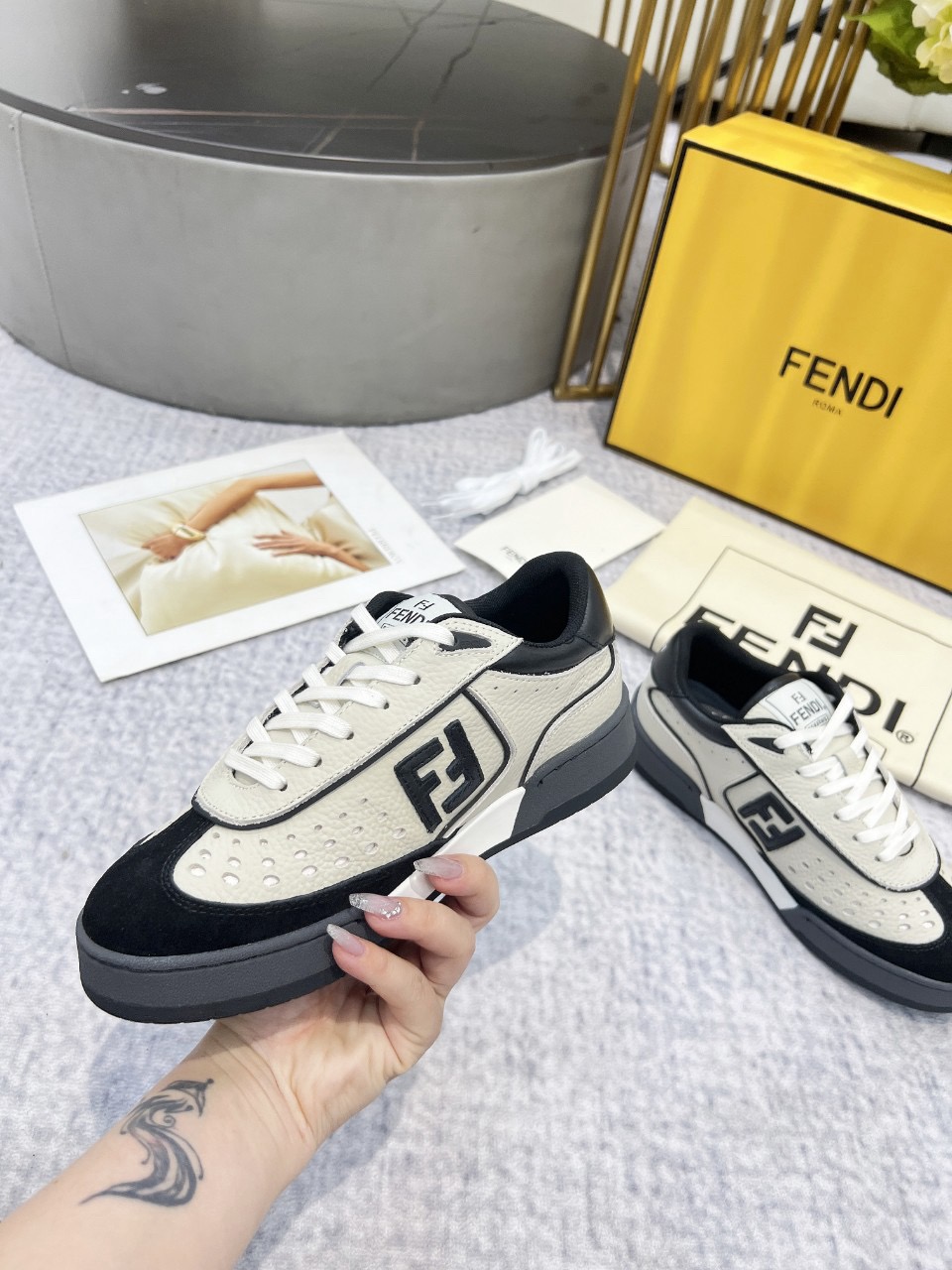 Men Women F*endi Top Sneakers size 35-46