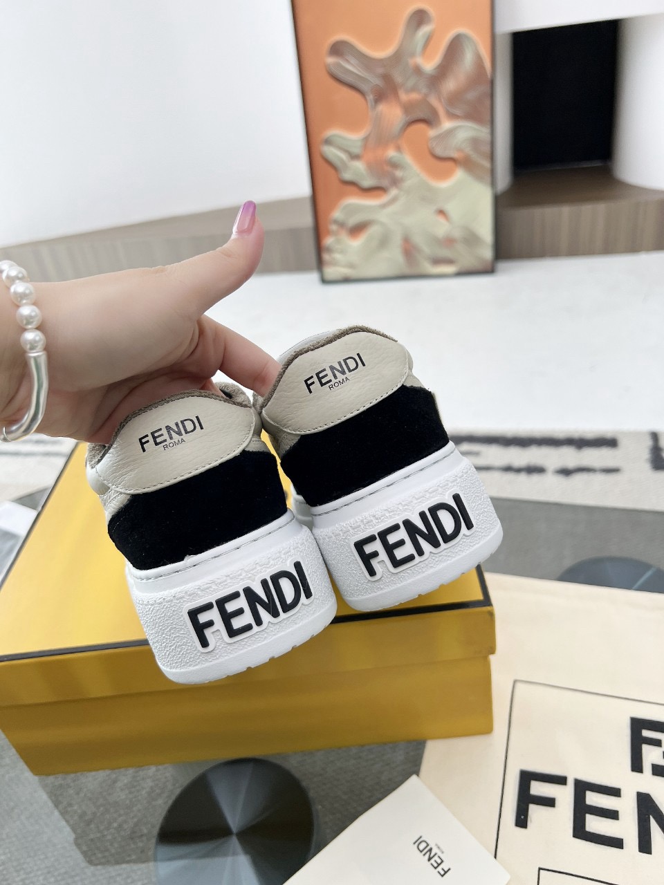 Men Women F*endi Top Sneakers size 35-46