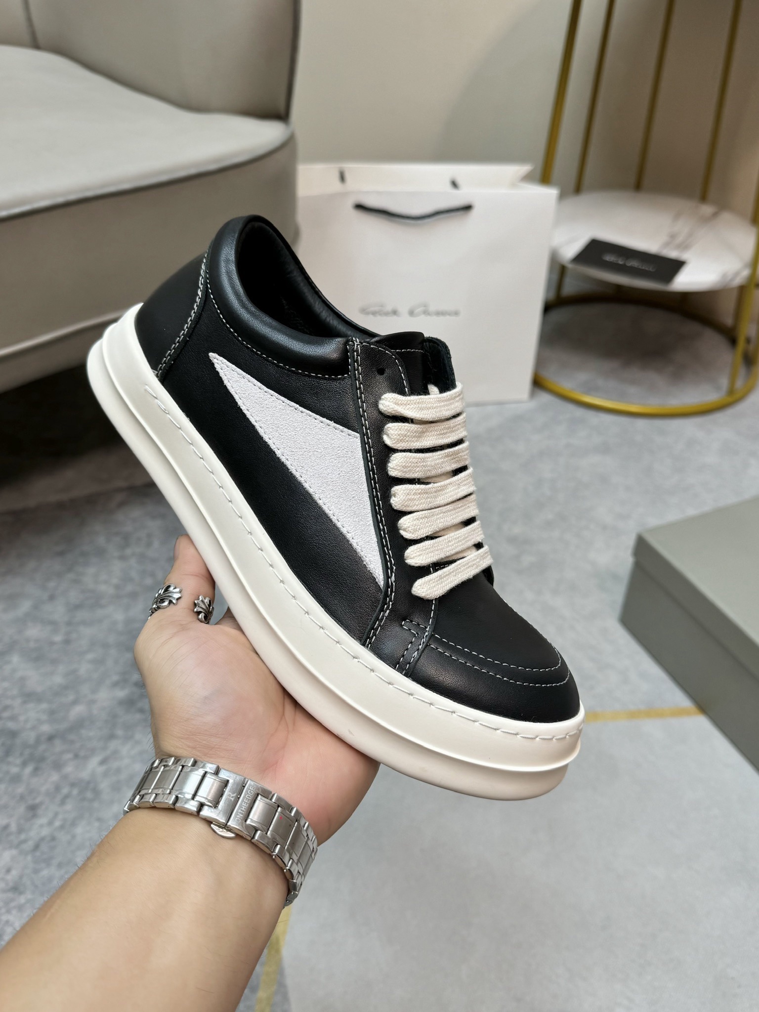 Men Women R*ICK OWENS Top SNEAKERS