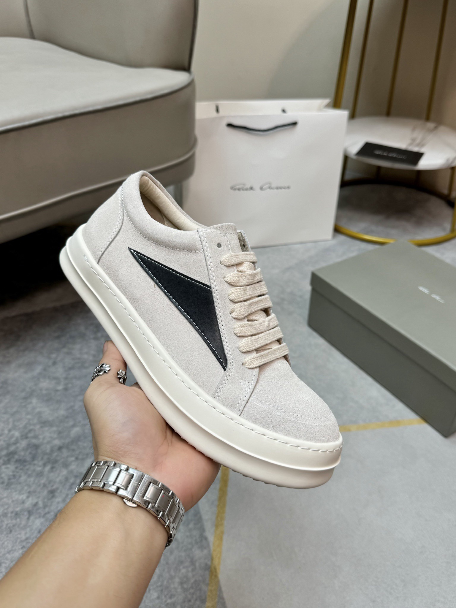 Men Women R*ICK OWENS Top SNEAKERS