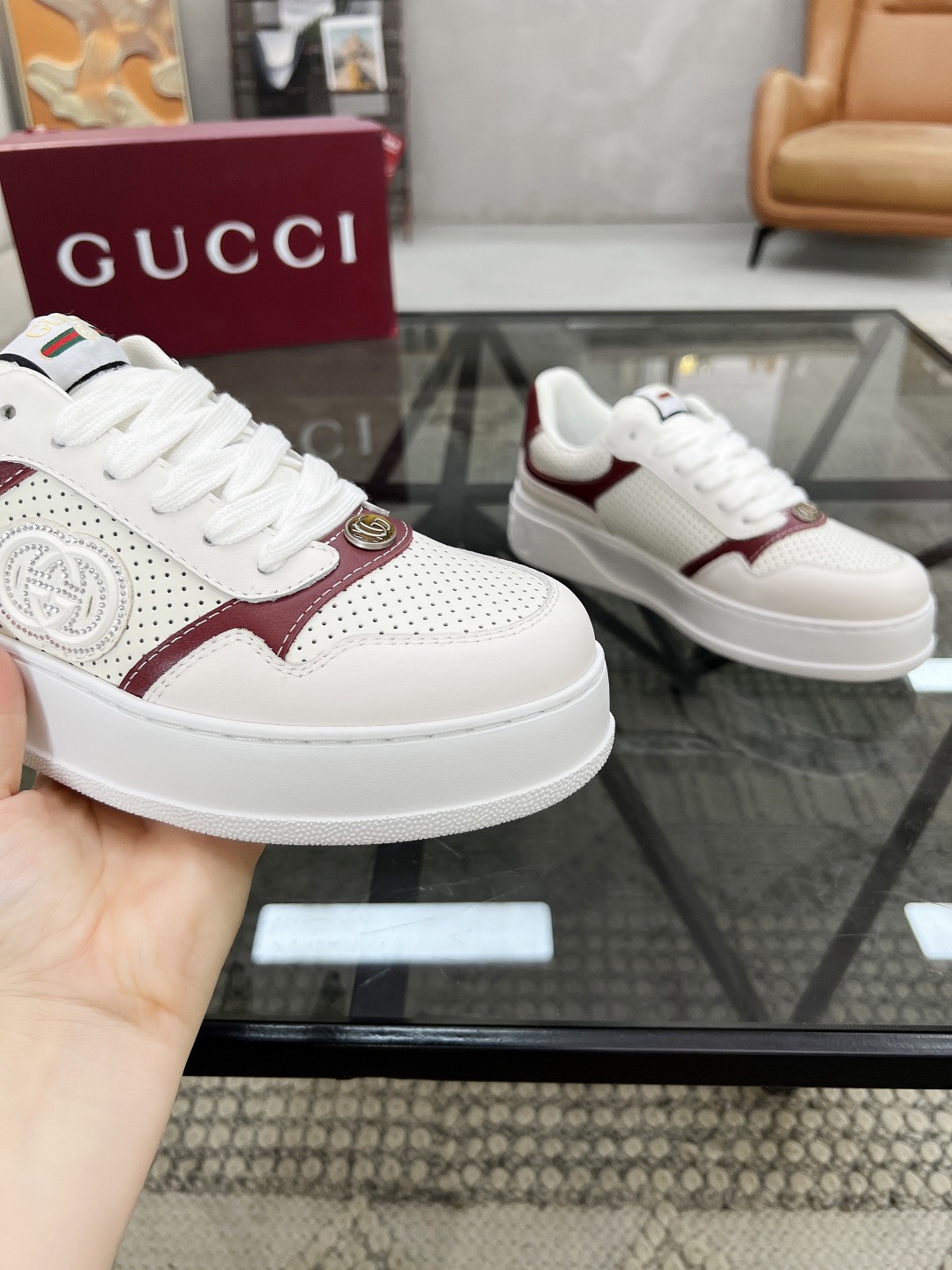 Men Women G*ucci Top quality 1:1 Sneaker size 35-46