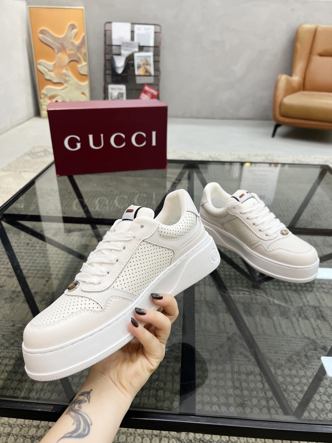 Men Women G*ucci Top quality 1:1 Sneaker size 35-46